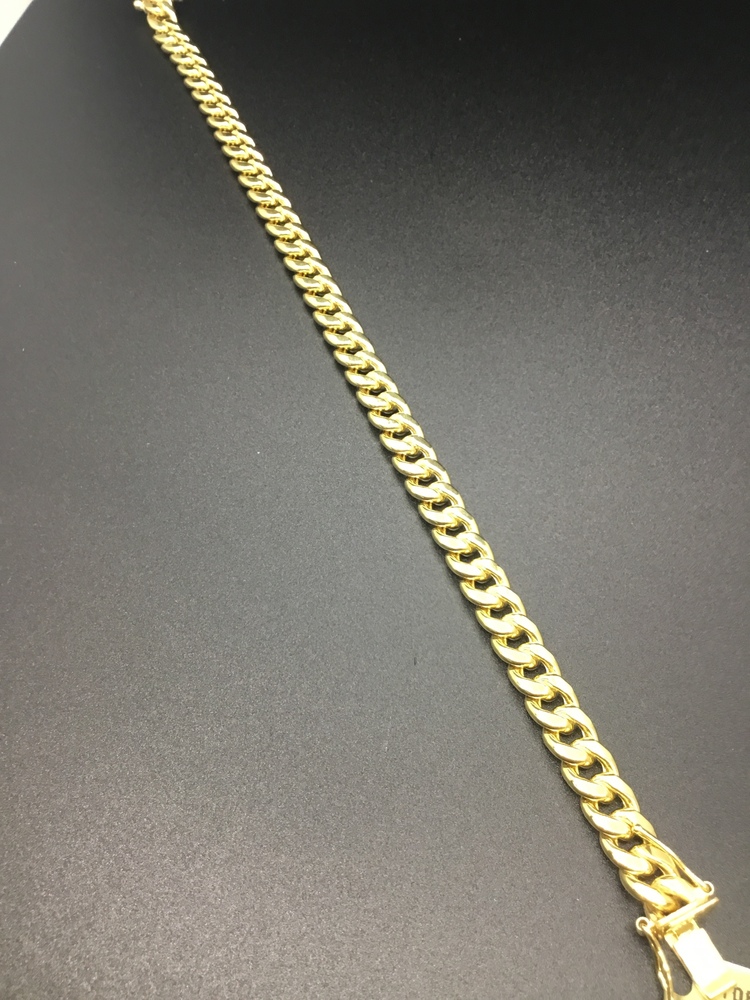 Gold Cuban Bracelet 10kt 8.5