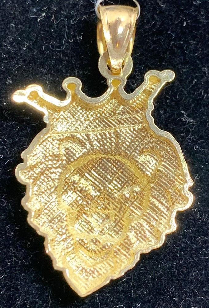  10K Gold Lion Head Charm