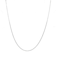 14K White Gold Serpentine Necklace