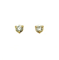 14K Gold Diamond Earring Studs