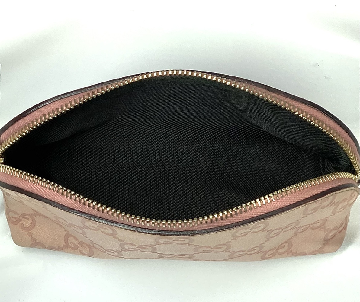 GUCCI Pink Pouch Cosmetic Bag