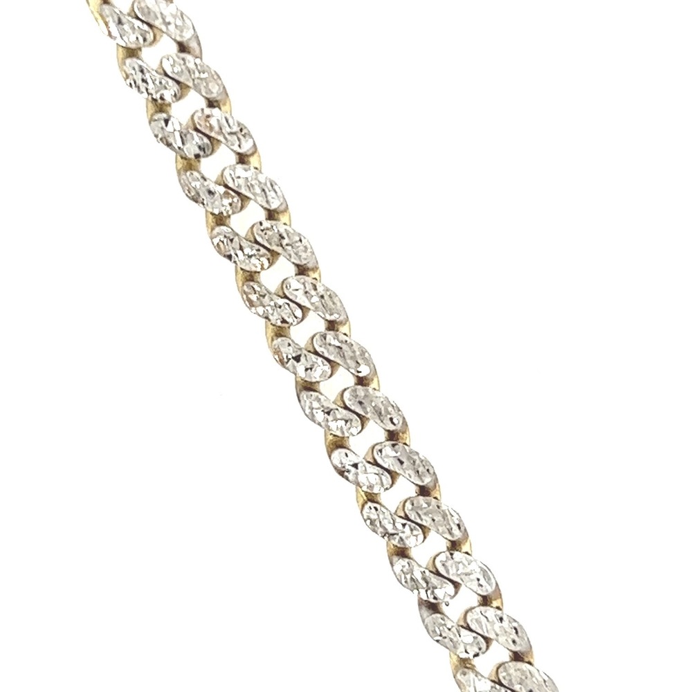 10K Gold Diamond Cut Monaco Bracelet