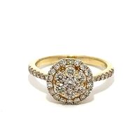 CLEARANCE! 10K Gold & Diamond Cluster Ring - 50% OFF!