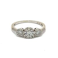 CLEARANCE! 14K Gold & Diamond PPF Bridal Ring - 50% OFF!