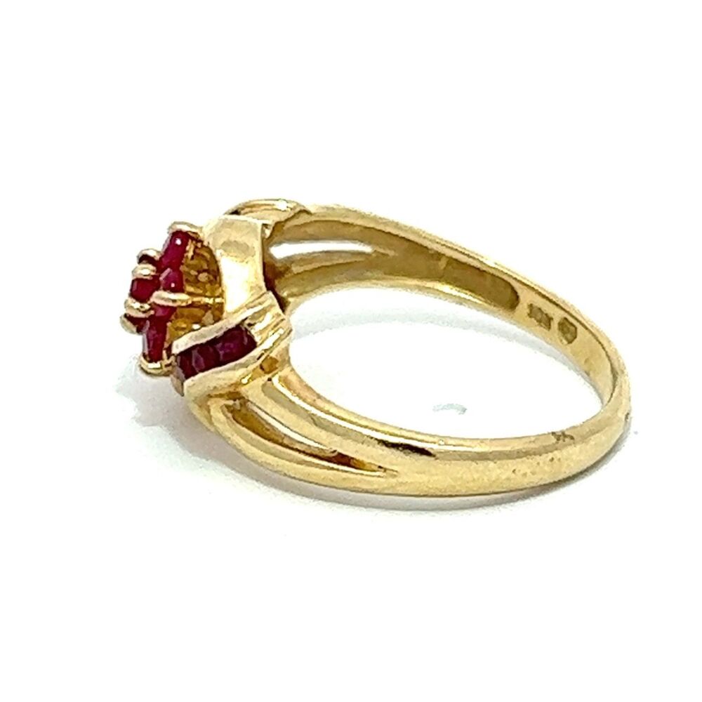 CLEARANCE! 10K Gold Red Stone Fashion Ring - 50% OFF!