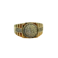  10K Gold & Diamond Men's Cluster Ring