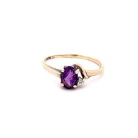 10K Gold Purple Stone Ring