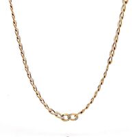 10K Gold Diamond Cut Curb Necklace