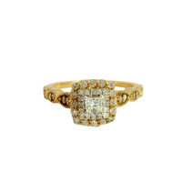  10K Yellow Gold Diamond Bridal Ring