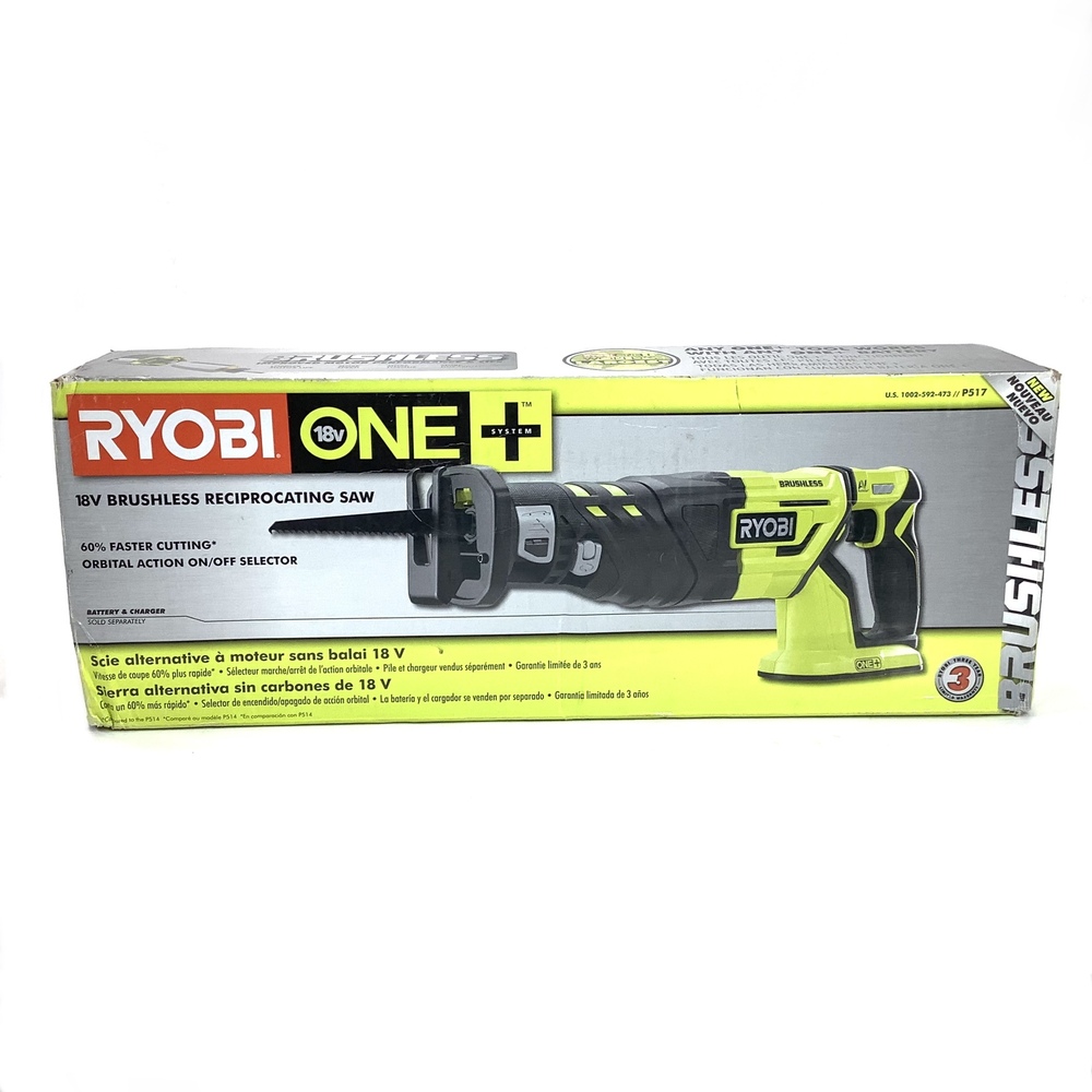 Ryobi P517 18V Brushless Cordless Reciprocating Saw | Gene's Jewelry ...