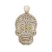 10K Gold CZ Skull Charm