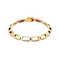 14K Gold Tri-Color Bracelet