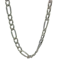  14K White Gold Figaro Chain