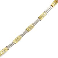 10K Gold & CZ Fashion Bracelet