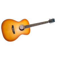 Nashville Guitar Works OM10EB Edgeburst Acoustic Guitar NEW!