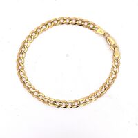 10K Gold Curb Bracelet