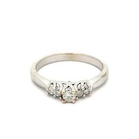 14K Gold & Diamond PPF Bridal Ring