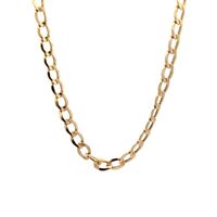 14K Gold Curb Necklace