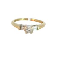  14K Yellow Gold Diamond Bridal Ring