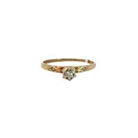  10K Yellow Gold Diamond Chip Ring