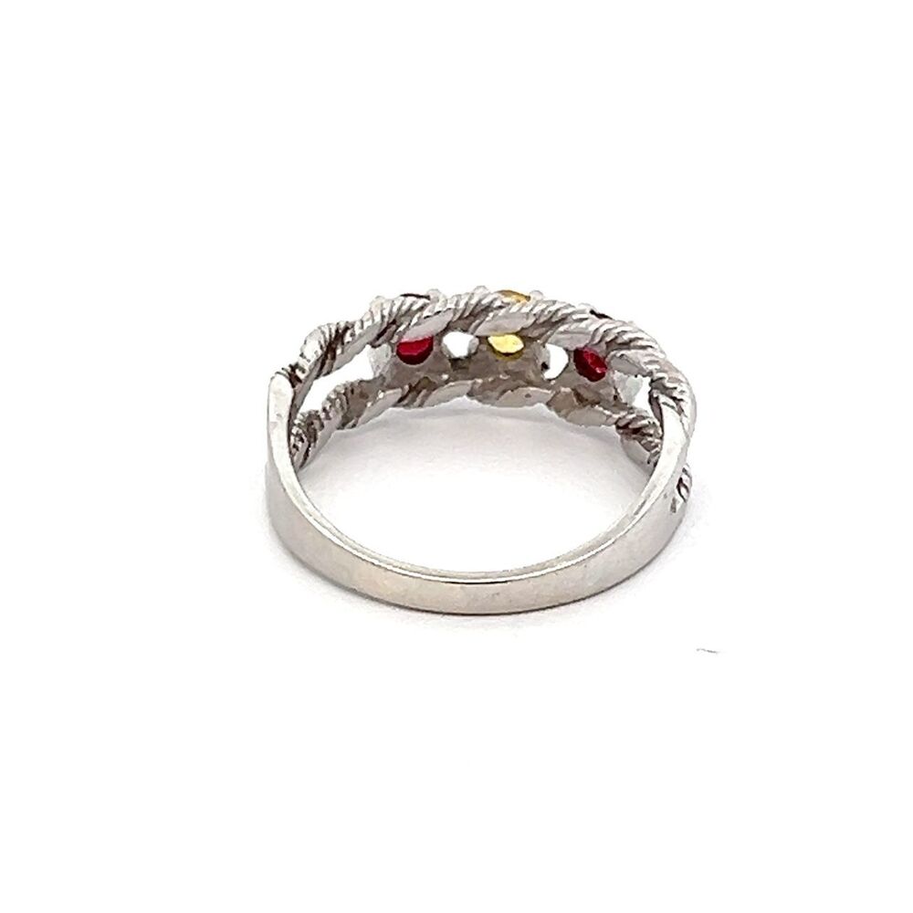 10K Gold Multi-Colored Stone Ring