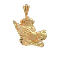  14K Yellow Gold NC State Wolfpack Charm