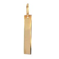  14K Yellow Gold Engravable Charm 