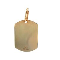  14K Yellow Gold Engravable Charm