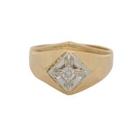  10K Gold & Diamond Men's Fashion Ring