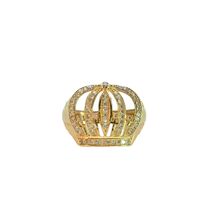  10K Yellow Gold CZ Crown Ring