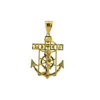  10K Yellow Gold Mariner's Cross Charm