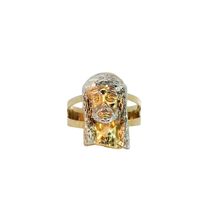 10K Yellow Gold Religious Ring