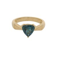  10K Gold Blue Stone Ring