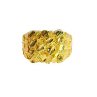  10K Yellow Gold Nugget Ring