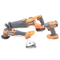 Ridgid Cordless 3 Tool Set w/ 2 Batteries