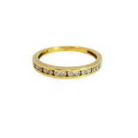  14K Yellow Gold Diamond Band