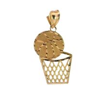  10K Yellow Gold Basketball Charm