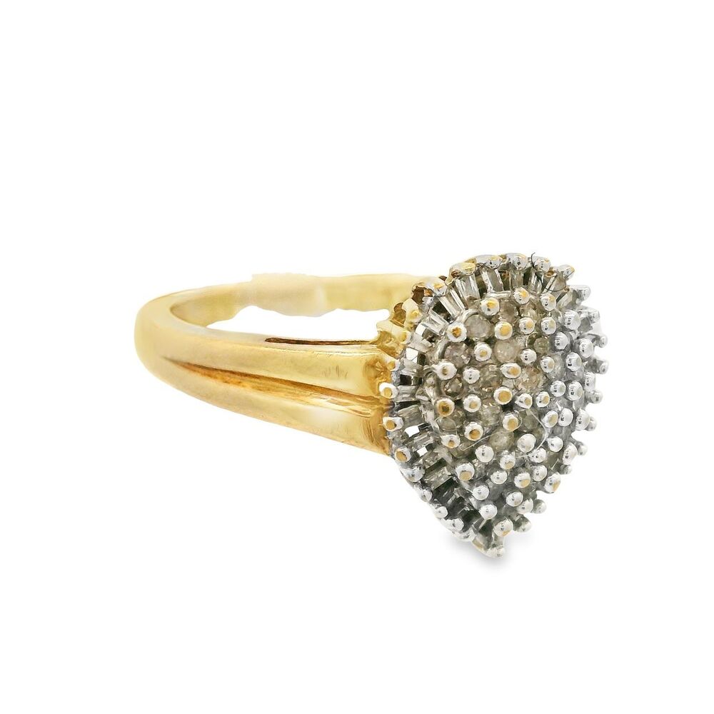 10K Gold & Diamond Cluster Ring | Gene's Jewelry And Pawn