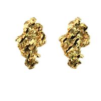  10K Yellow Gold Nugget Earrings