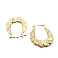 10K Yellow Gold Hoop Earrings