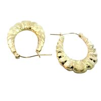 10K Yellow Gold Hoop Earrings