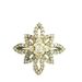  10K Yellow Gold Diamond Flower Cluster Ring