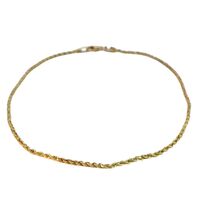  10K Yellow Gold Rope Anklet