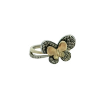  14K Gold & Diamond Butterfly Ring