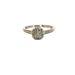  10K White Gold Diamond Cluster Bridal Ring