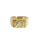  10K Yellow Gold Diamond Cluster Ring