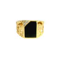  14K Yellow Gold Onyx Ring