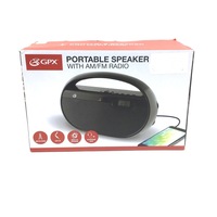 Tyler TPR01-BK Portable Speaker With AM/FM Radio