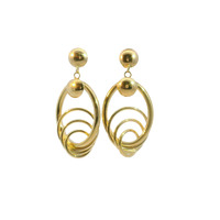  10K Yellow Gold Dangle Earrings