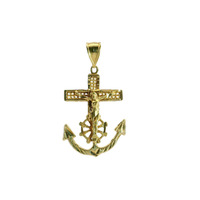  10K Yellow Gold Mariner's Cross Charm